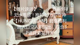 【新片速遞】  ⚫️⚫️最新9月无水重磅！推特40万粉女神【HUNGERLAN】超强福利，路人口交人前露出，百合3P道具菊花开发